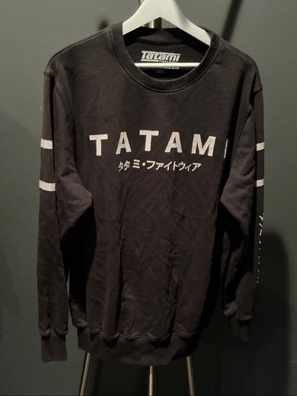 Tatami Men's Black Crewneck Sweatshirt with Logo